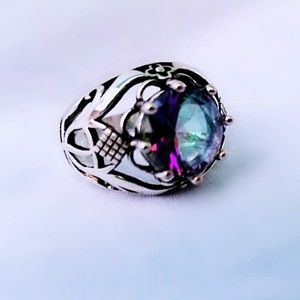 Ring - Leafing My Crown Rainbow Fire